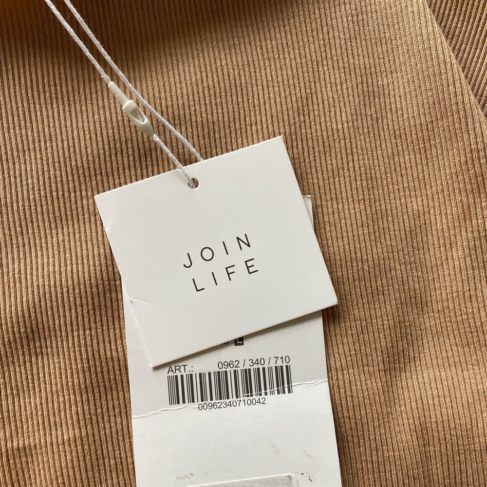 Zara Beige Ribbed Tank Top - Picture 3 of 6